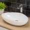 Alfi Brand ALFI brand ABC914 White 23" Fancy Above Mount Ceramic Sink ABC914 - alternate 1